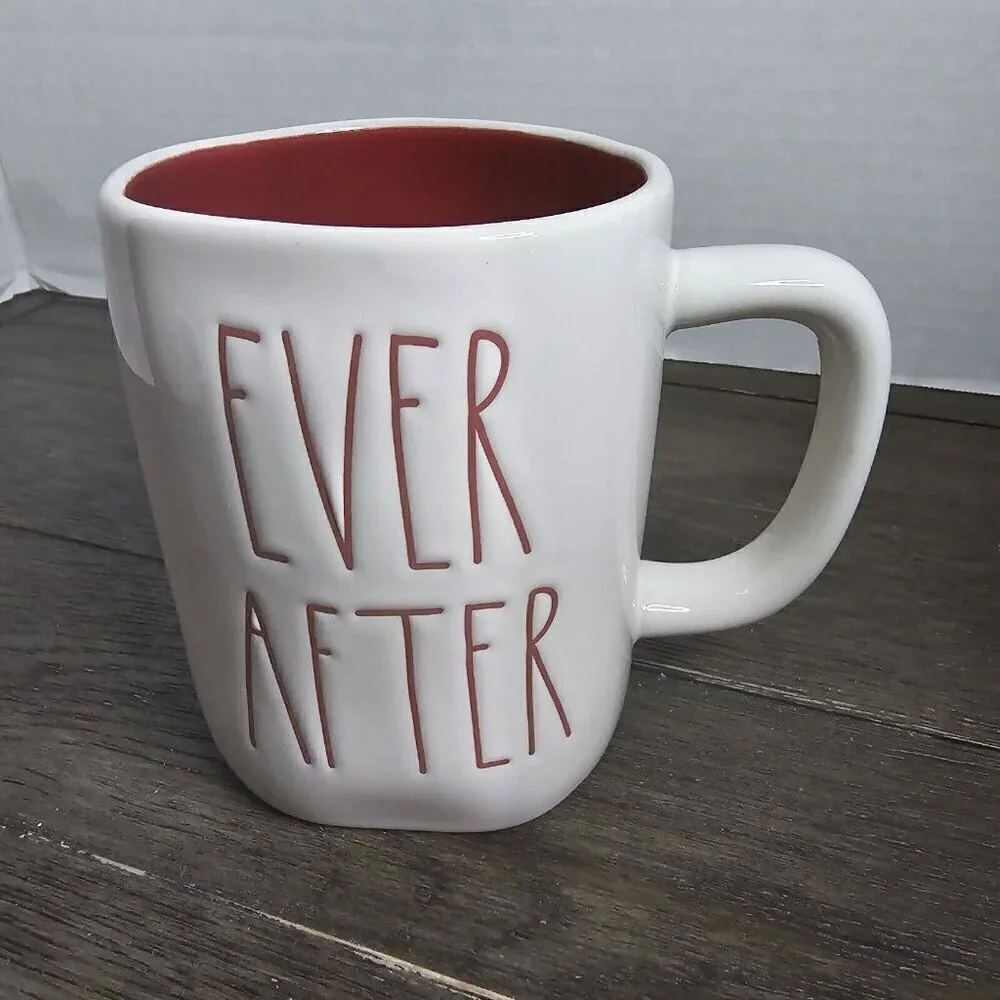 NWT Rae Dunn Artisan Ever After Valentine's Day Coffee Mug 2021 Magenta